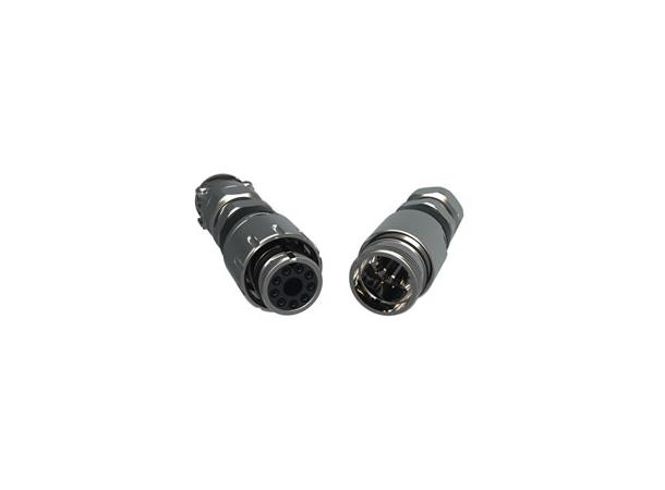 InstrumEx Plug 8x0.14-0.37mm  Pins 5.5-16mm seal - Unarm/Copper Braid - SS